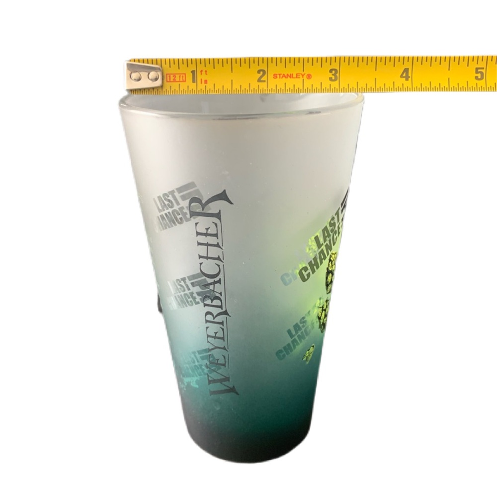 Pre Owned Weyerbacher Last Chance IPA Beer Lager Frosted Pint Glass Heavy Base - Picture 13 of 14